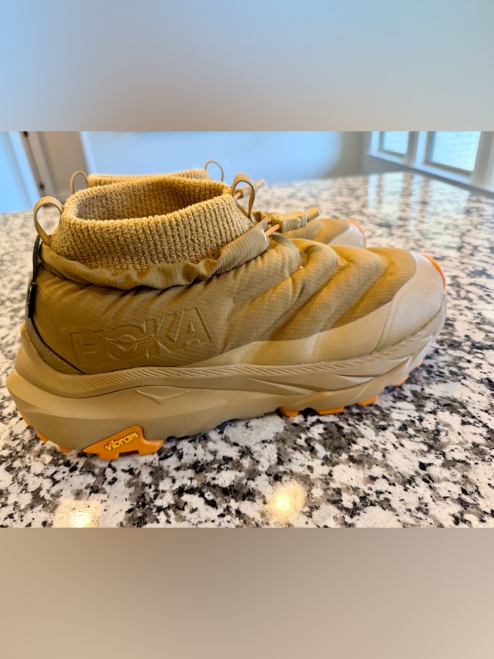 Hoka One One Men's Tan and Orange Rain & Snow Boots - Picture 9 of 15